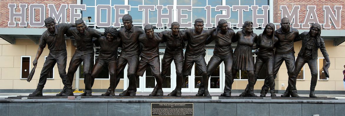 Students 12th Man Sculpture